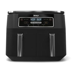 Ninja Foodi 4-in-1 8-Quart 2-Basket Air Fryer with DualZone Technology, Black, Model DZ100
