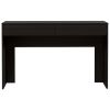DEPOT E-SHOP Acanto 2 Drawer Writing Computer Desk, Black