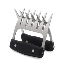 Steel/Plastic Meat Shredder Claws BBQ Claws Pulled Meat Handler Fork Paws for Shredding All Meats Accessories Kitchen Tools Paws (Ships From: China, Color: YX221113-Steel)