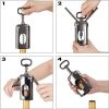 1pc Wing Corkscrew; ; Multifunctional Wine And Beer Corkscrew For Wine Openers With Cork And Beer Bottles; For Wine Lovers; Waiters And Bartenders.